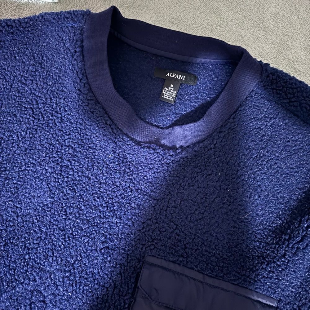 ALFANI MENS FLEECE SWEATSHIRT M